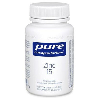 Pure zinc 15 - 180 capsules