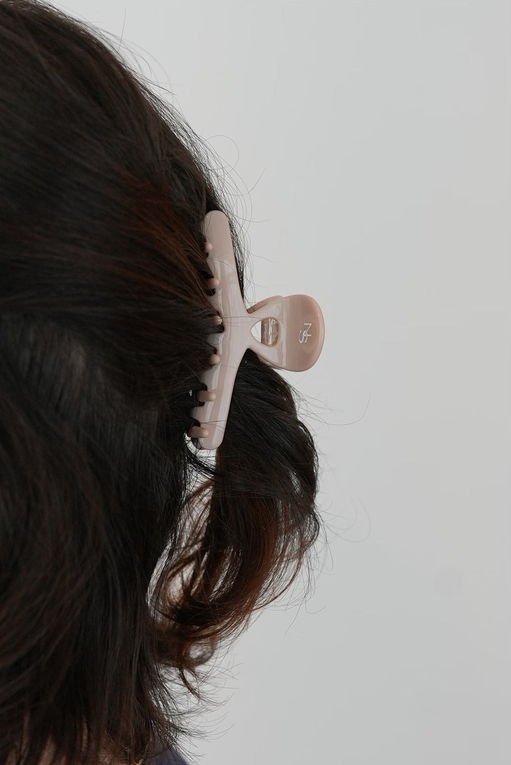 Pince compacte cheveux fins - Rose poudré