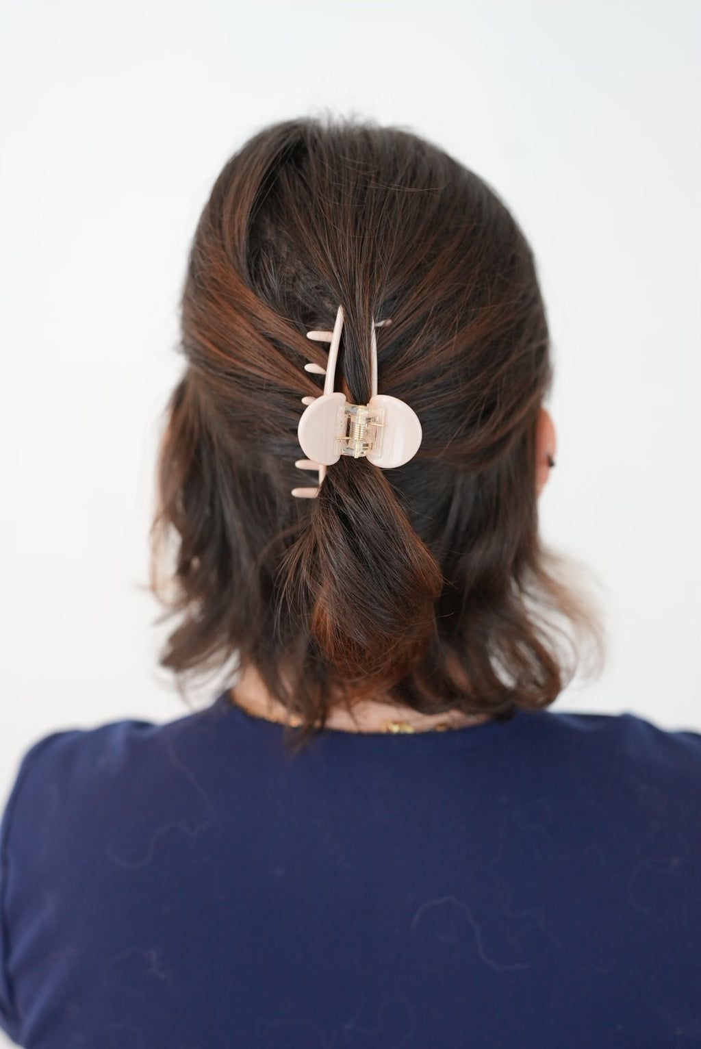 Pince compacte cheveux fins - Rose poudré