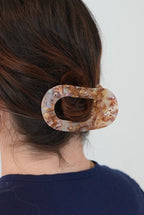 Pince à cheveux plate -  Écaille multicolore