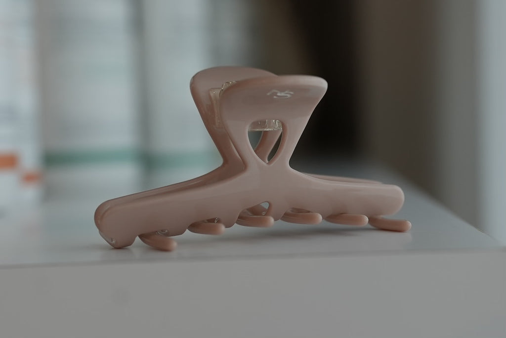 Pince compacte cheveux fins - Rose poudré