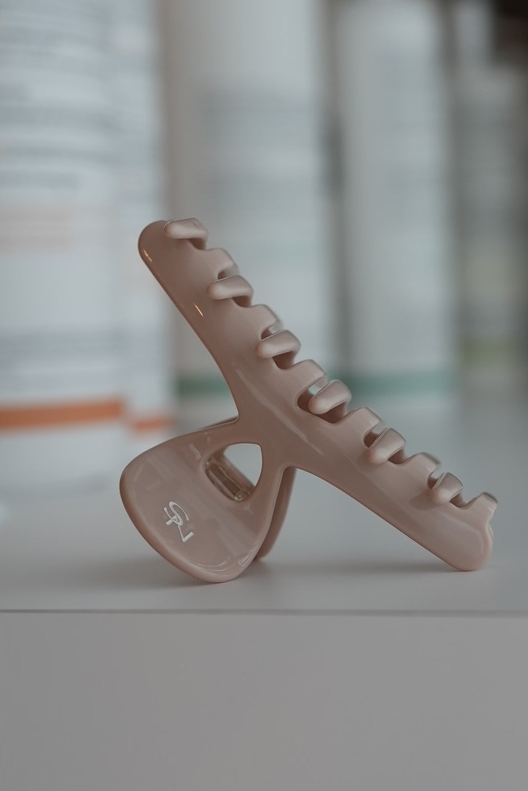 Pince compacte cheveux fins - Rose poudré