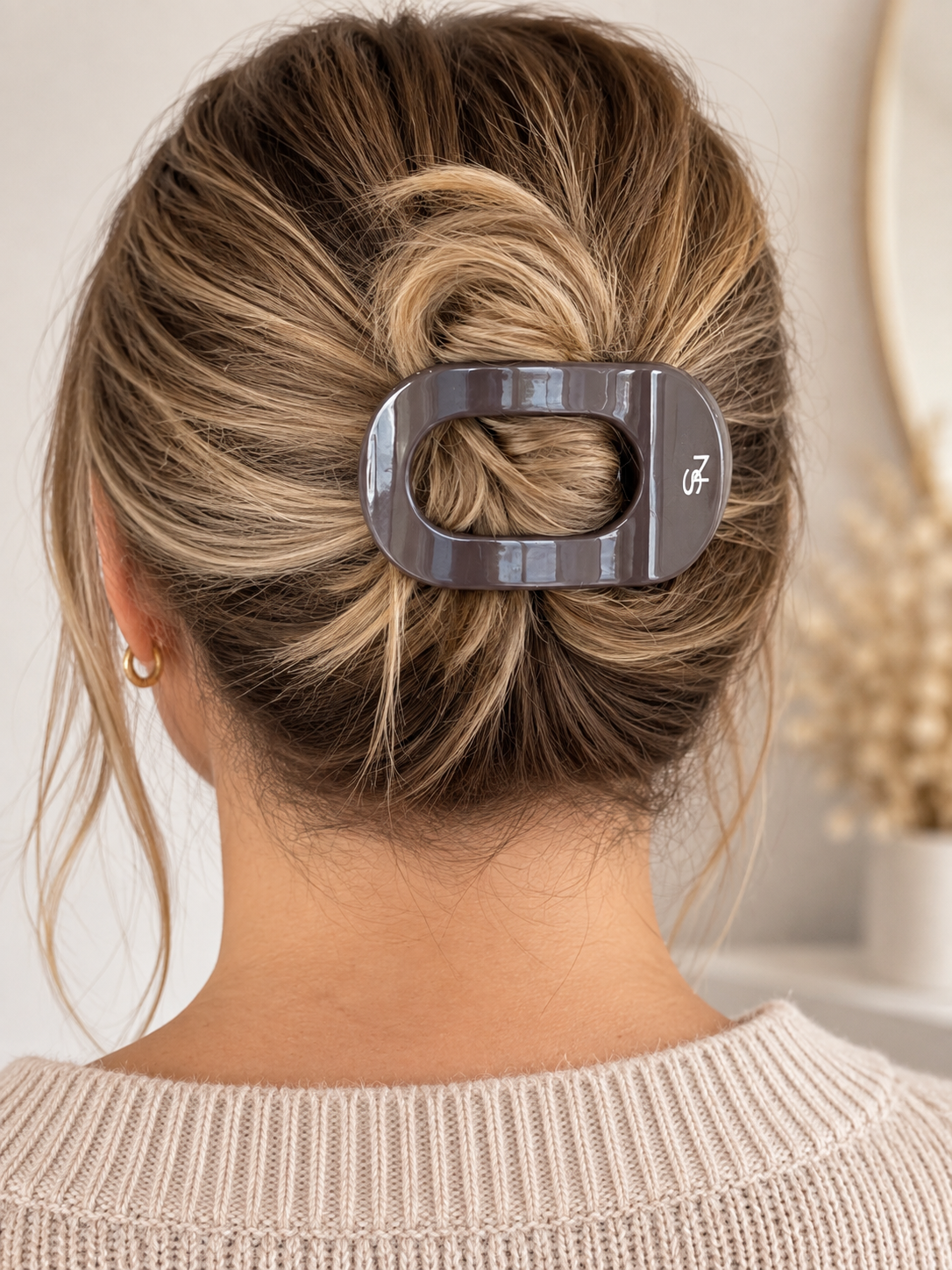 Pince à cheveux plate - Espresso profond