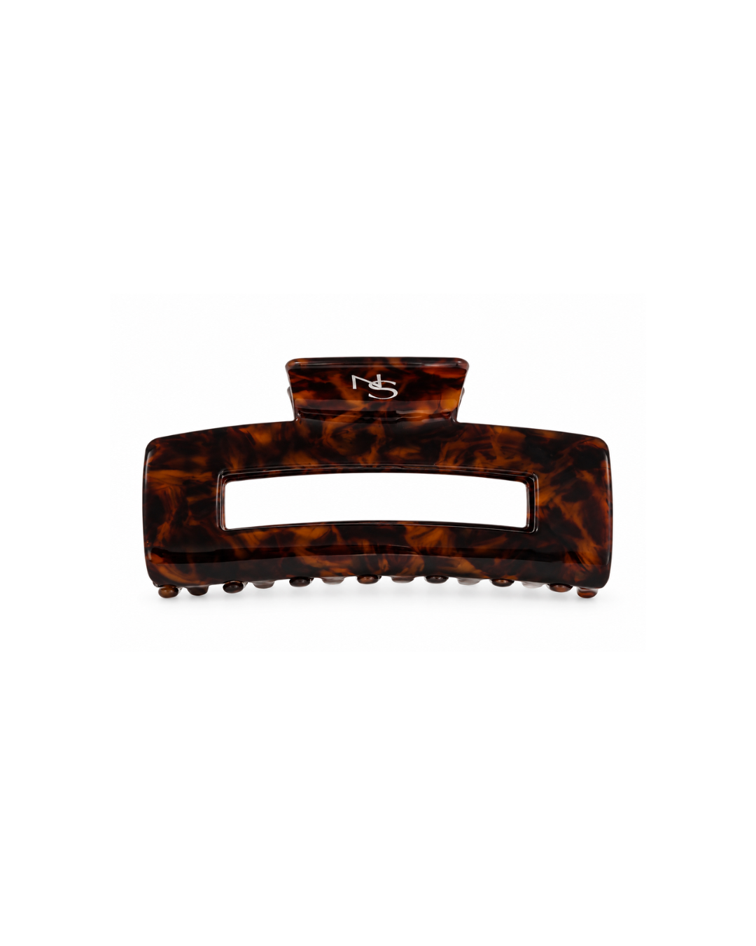 Pince rectangulaire - Écaille espresso