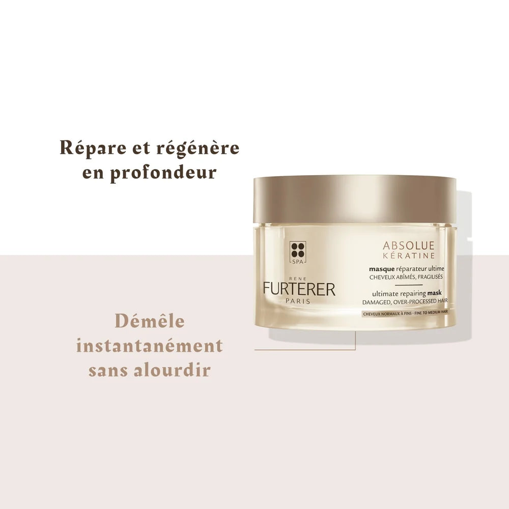 René Furterer Absolue Kératine Masque Réparateur Ultime Cheveux Normaux à Fins - 200 ml
